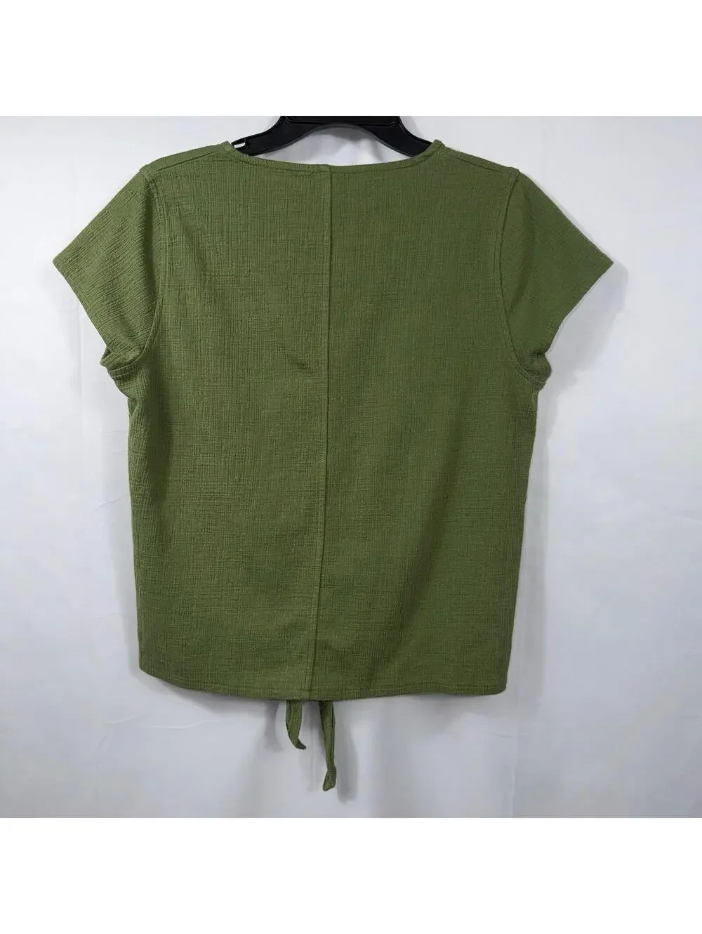 J.Crew Green Tie Front Top Size Medium